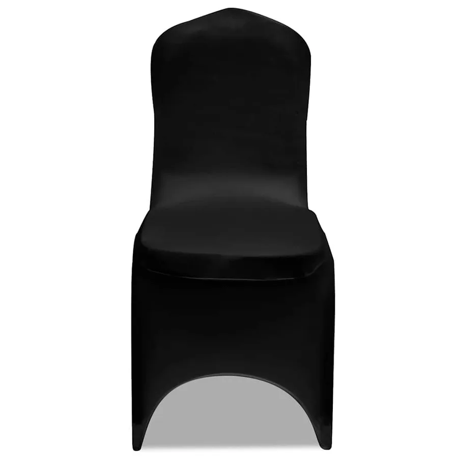 Housse de chaise extensible 100 pcs Noir - 2