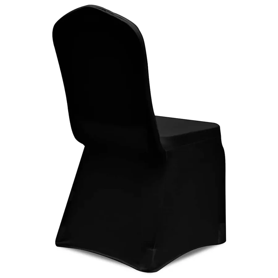 Housse de chaise extensible 100 pcs Noir - 4