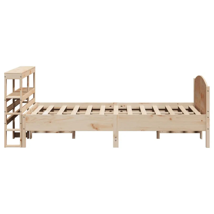 Cadre de lit sans matelas 140x200 cm bois massif de pin - 5