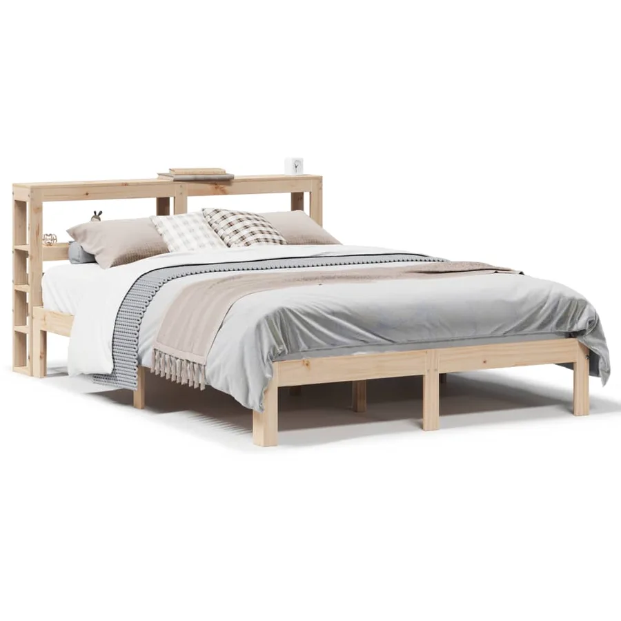 Cadre de lit avec tête de lit sans matelas 140x190 cm - 2