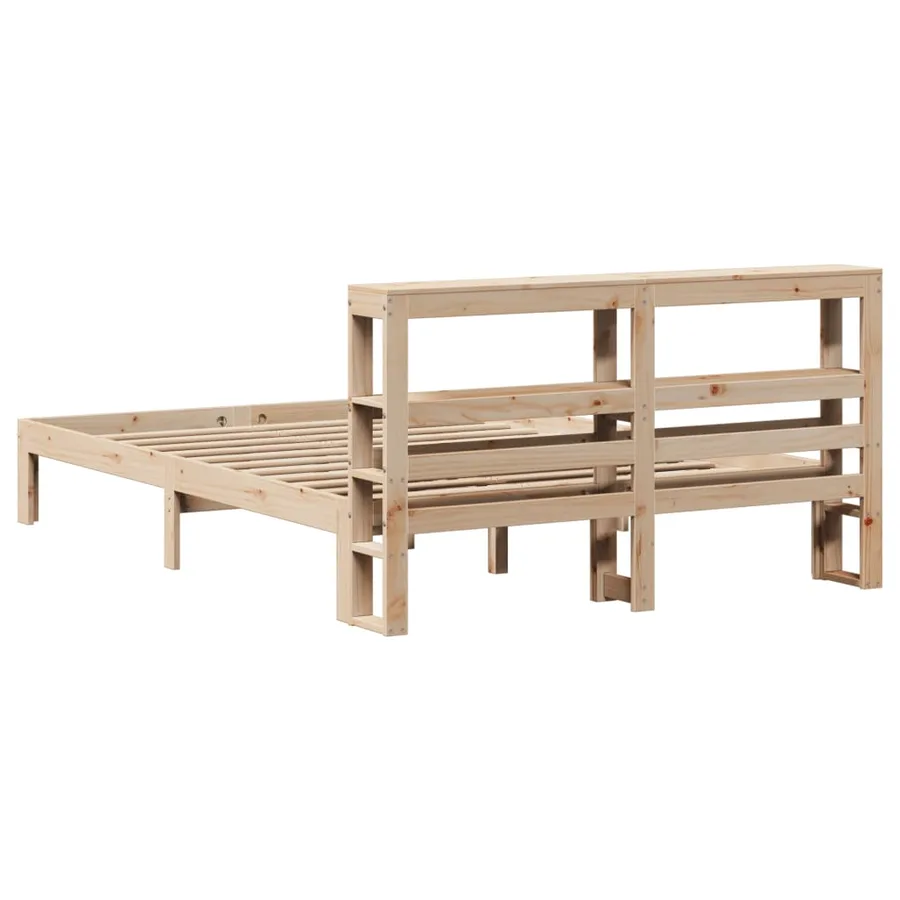 Cadre de lit avec tête de lit sans matelas 140x190 cm - 6