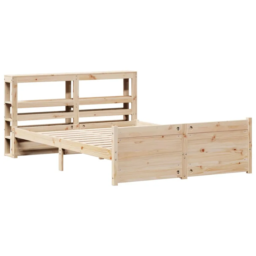 Cadre de lit avec tête de lit sans matelas 140x190 cm - 3
