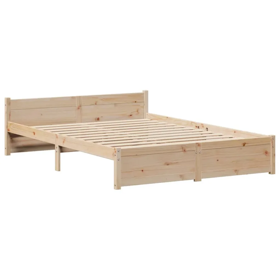 Cadre de lit avec tête de lit sans matelas 140x190 cm - 5