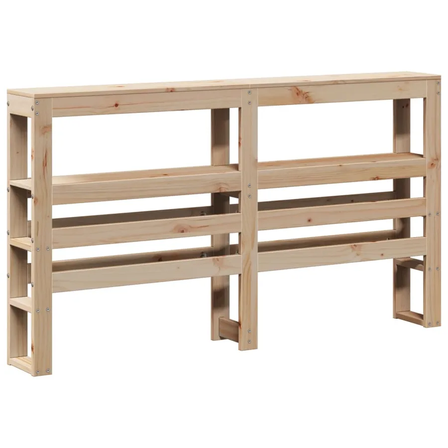 Cadre de lit sans matelas 140x190 cm bois de pin massif - 8