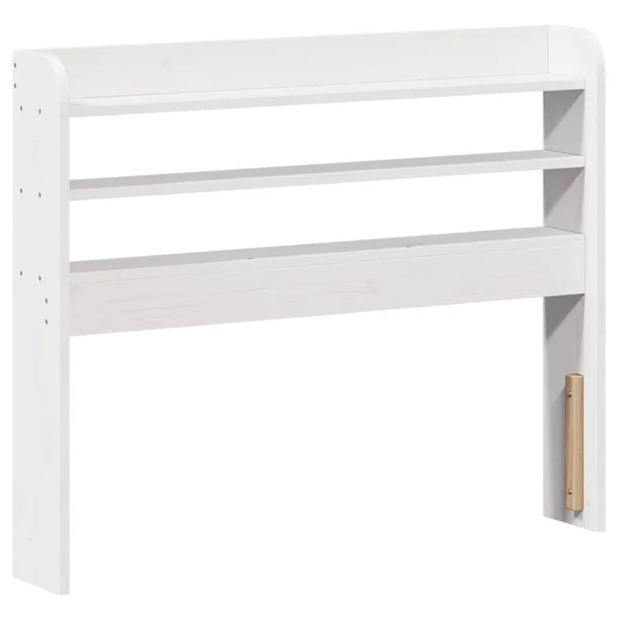 Cadre de lit avec tête de lit sans matelas blanc 90x200 cm - 8
