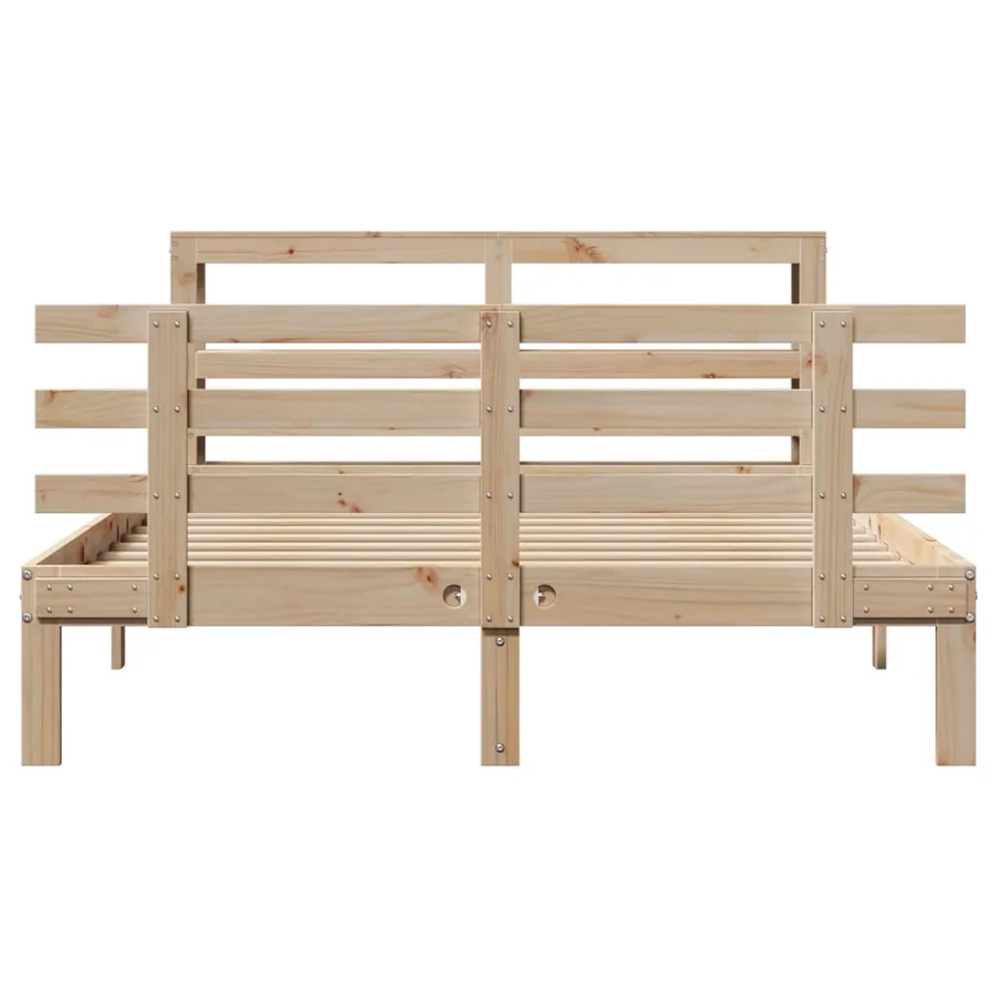 Cadre de lit avec tête de lit sans matelas 120x190 cm - 4