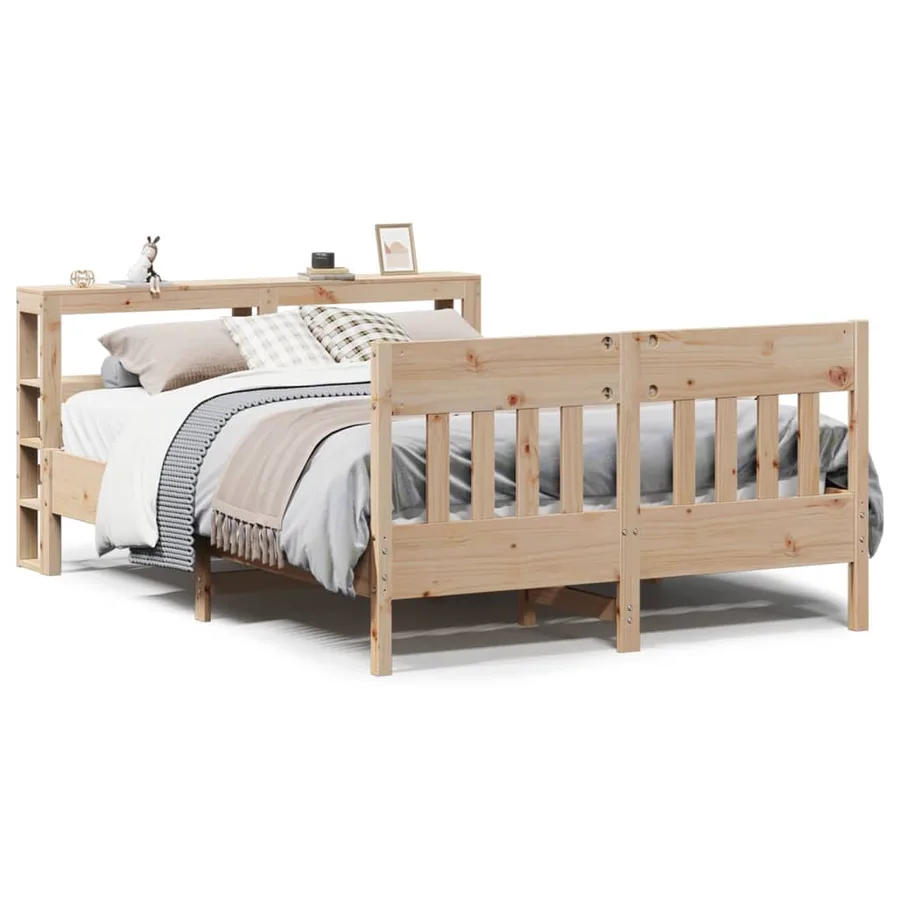 Cadre de lit sans matelas 120x200 cm bois de pin massif - 2