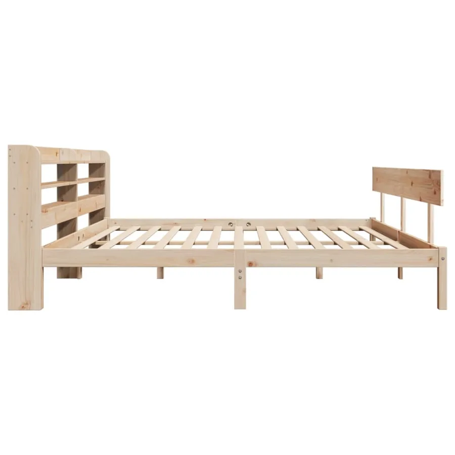 Cadre de lit sans matelas 180x200 cm bois massif de pin - 5