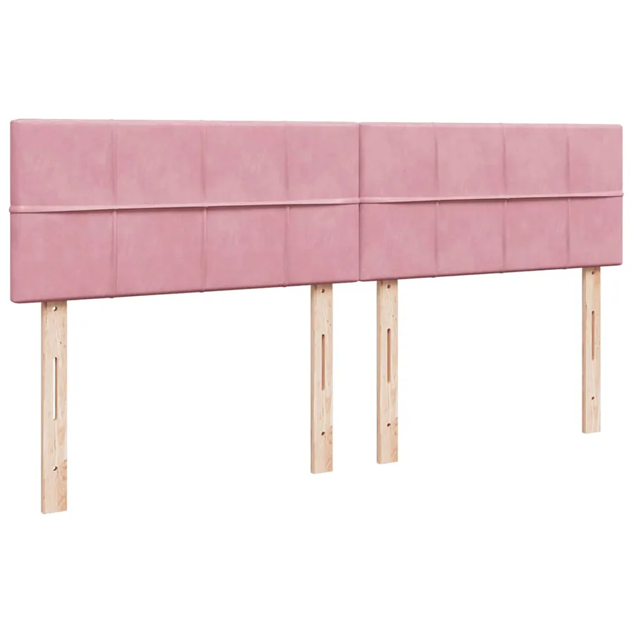 Sommier à lattes de lit avec matelas Rose 200x200 cm Velours - 9