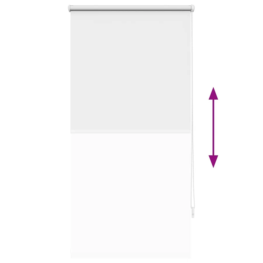 Store enrouleur occultant 64,4 x 120 cm, largeur du tissu 60 cm, blanc - 9