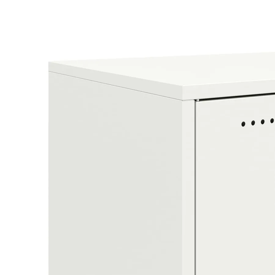 Buffet blanc 68x39x72 cm acier - 10