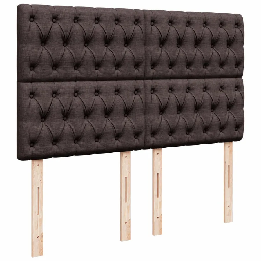 Sommier à lattes de lit avec matelas Marron foncé 140x200 cm - 7