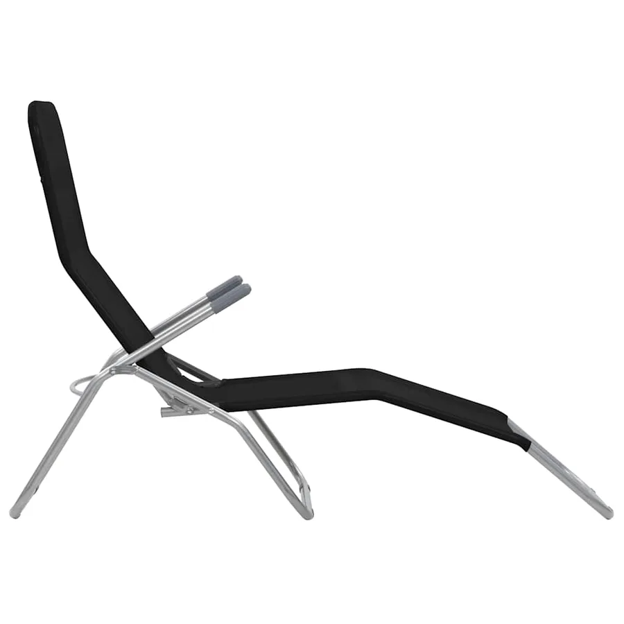 Chaises longues pliables lot de 2 Textilène Rouge - 15