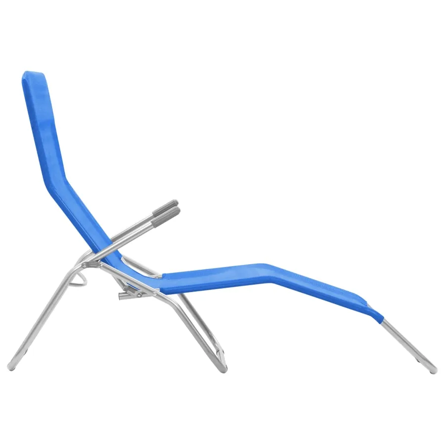 Chaises longues pliables lot de 2 Textilène Rouge - 23
