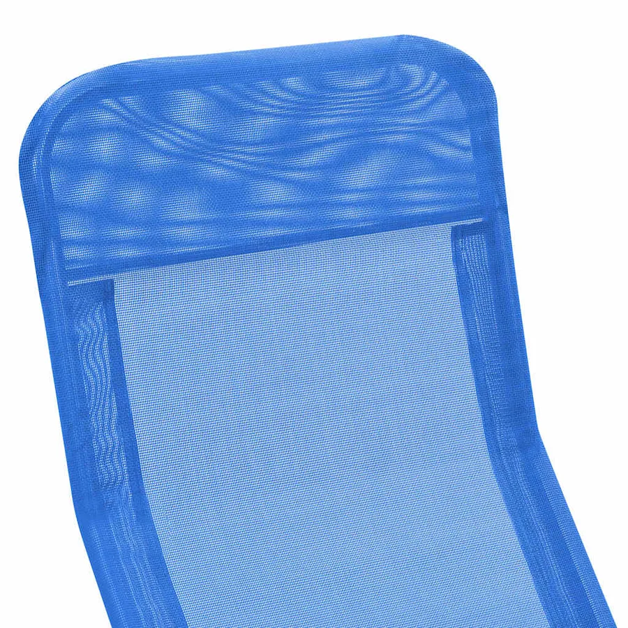 Folding sun loungers set of 2 Textilene Red - 24