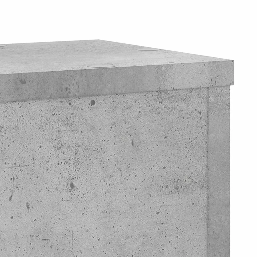 Supports pour plantes 2 pcs gris béton bois d'ingénierie - 7