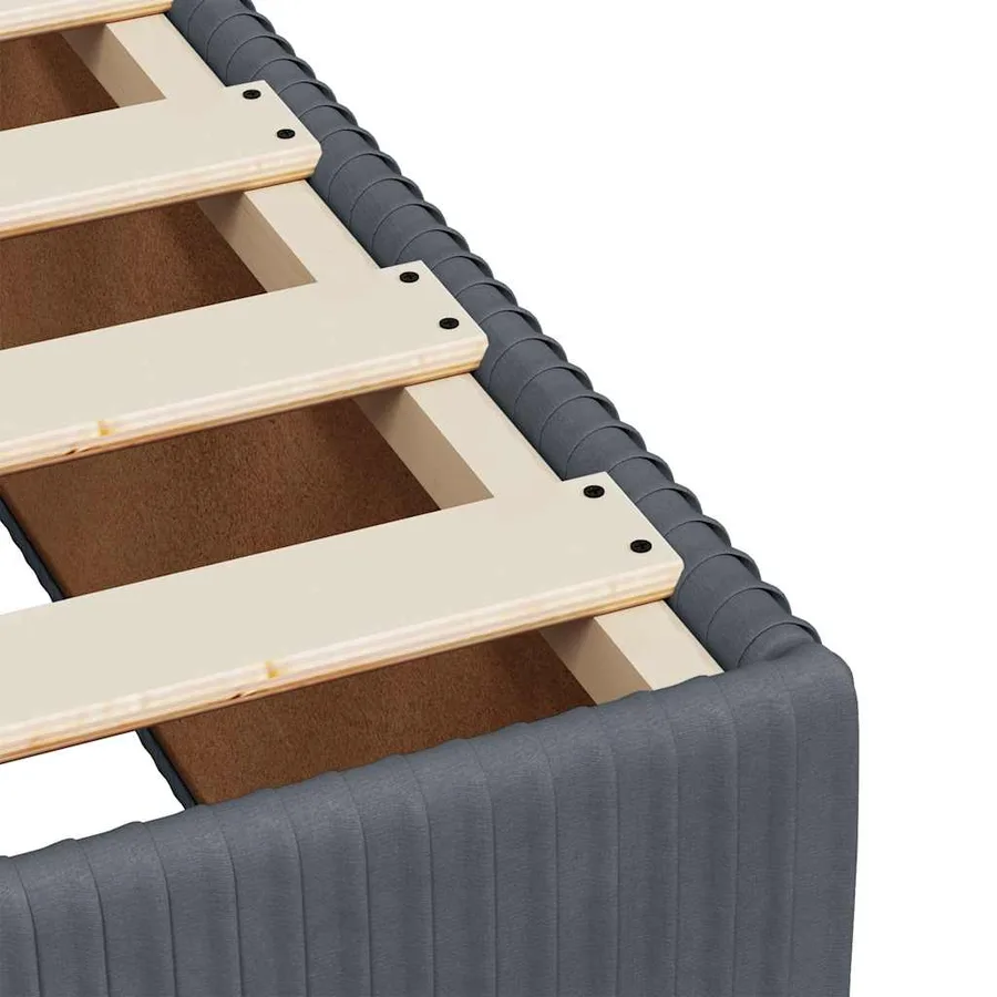 Sommier à lattes de lit avec matelas Gris foncé 100x200 cm - 11