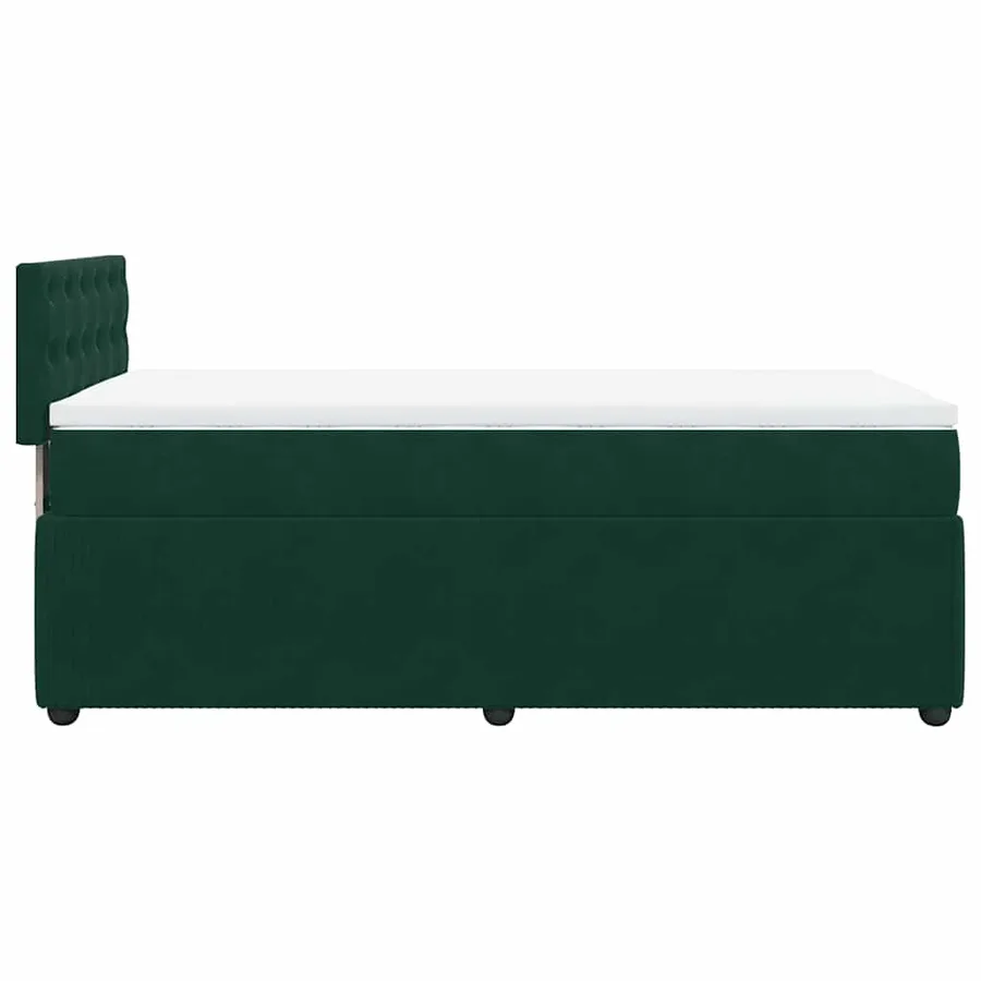 Sommier à lattes de lit avec matelas Vert foncé 100x200 cm - 9