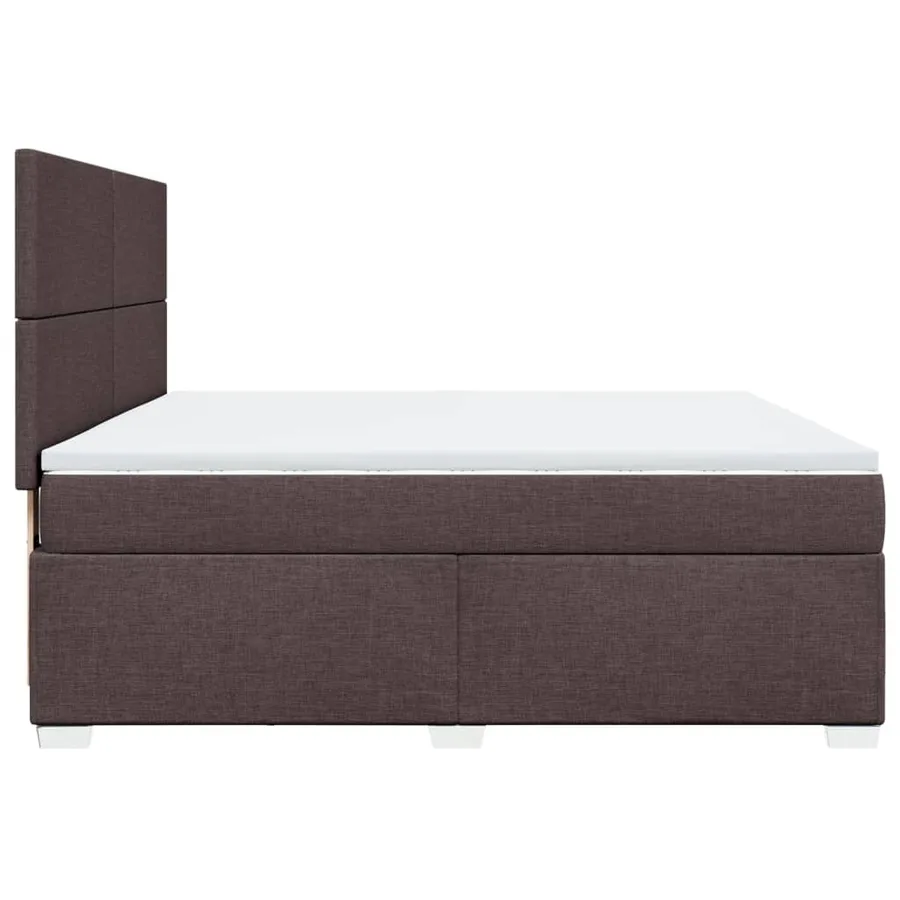 Sommier à lattes de lit avec matelas Marron foncé 180x200 cm - 9