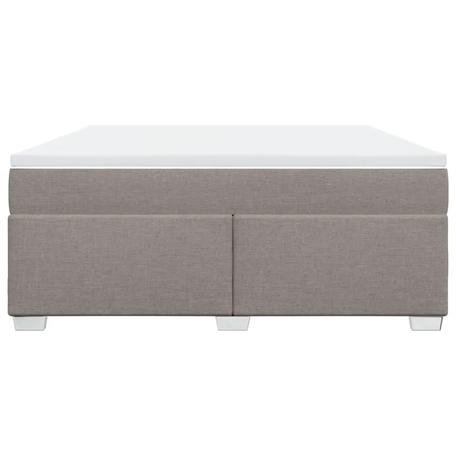 Sommier à lattes de lit avec matelas Taupe 180x200 cm Tissu - 4