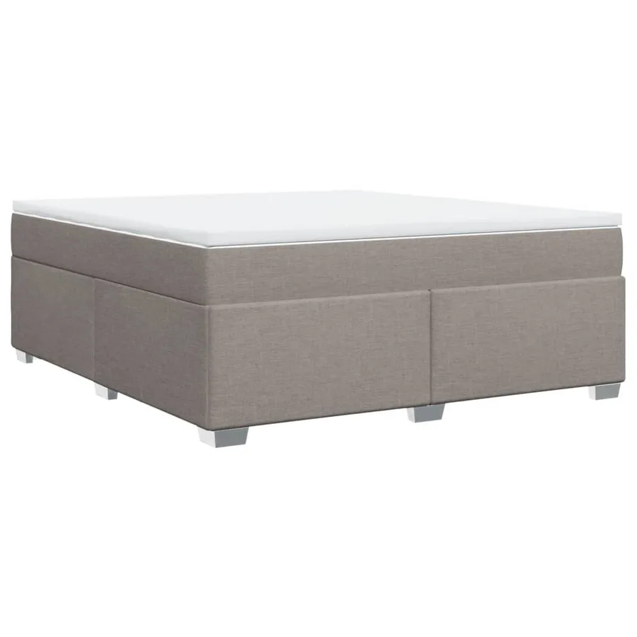 Sommier à lattes de lit avec matelas Taupe 180x200 cm Tissu - 9