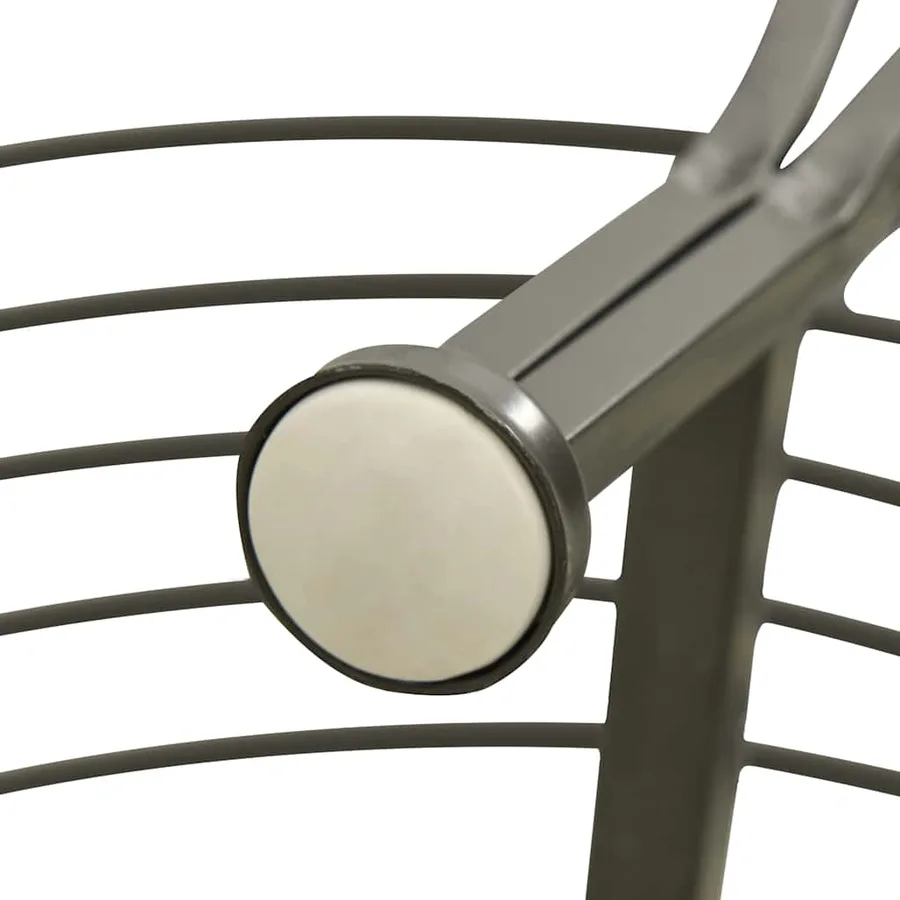 Banc d'arbre de jardin Demi-rond 160 cm Acier - 6