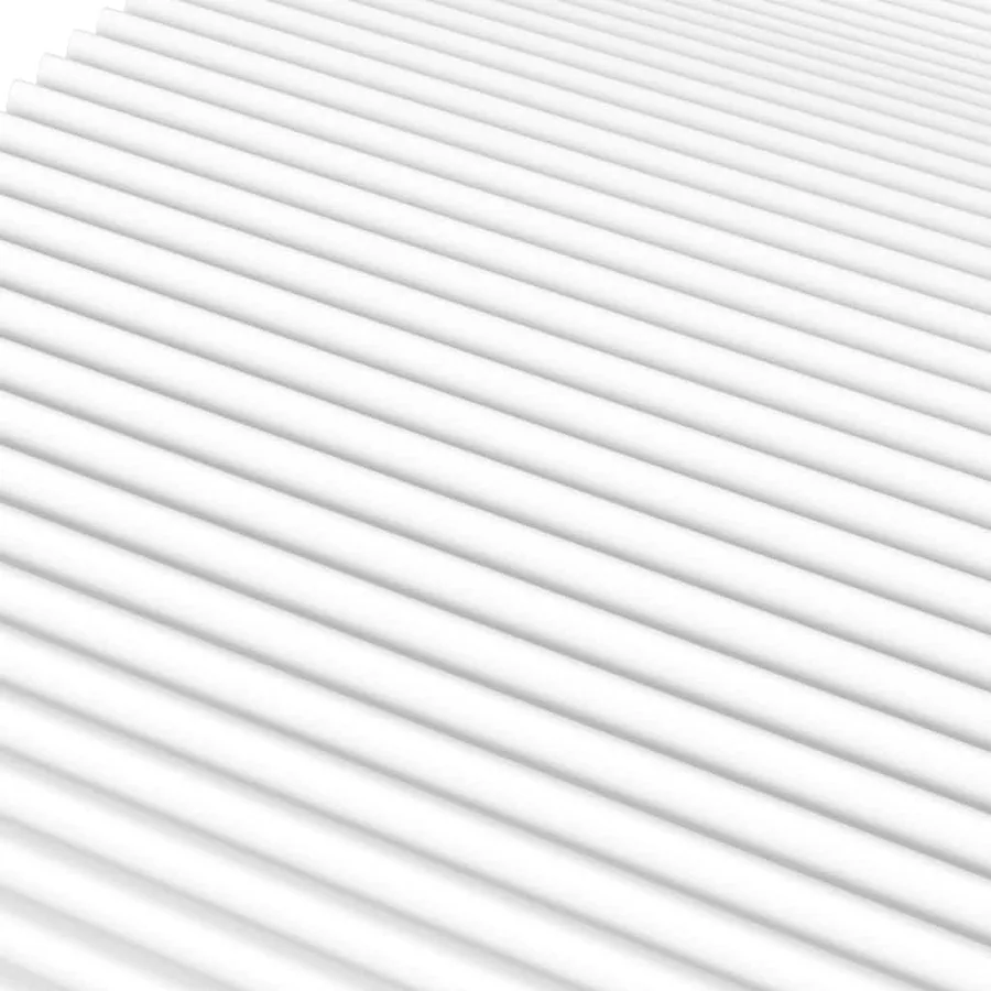 Matelas en mousse blanc 80x220 cm dureté H2 H3 - 5