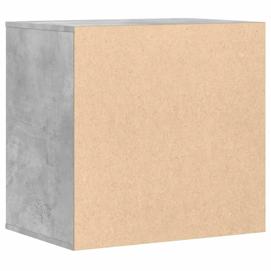 Commode d'angle gris béton 60x41x58 cm bois d'ingénierie - 6