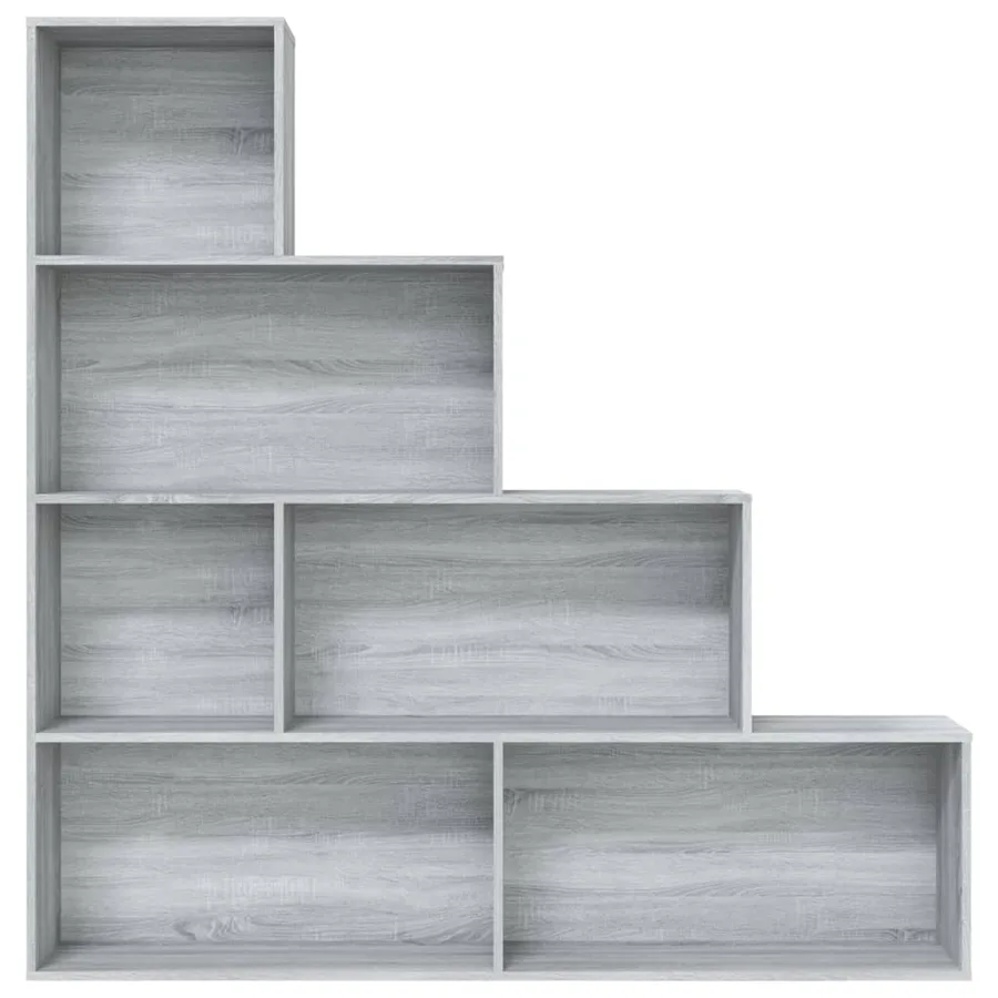 Armoire à livres Sonoma gris 155x24x160 cm - 3