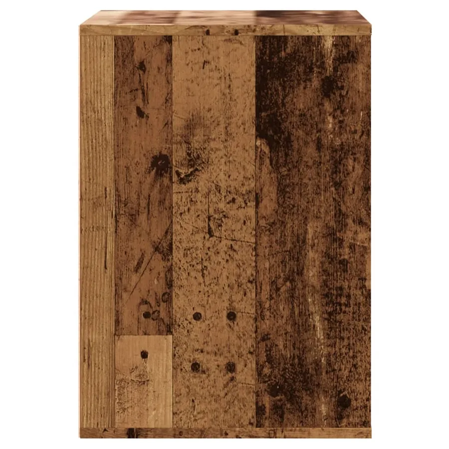 Commode d'angle vieux bois 60x41x58 cm bois d'ingénierie - 7