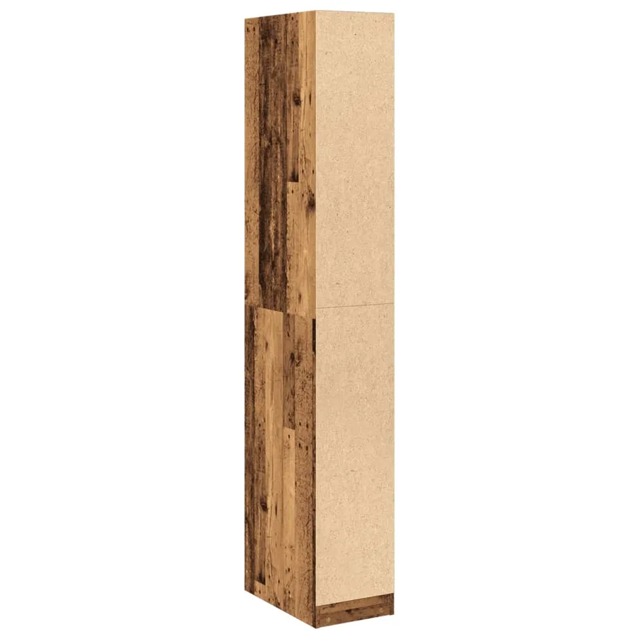 Garde-robe vieux bois 30x50x200 cm bois d'ingénierie - 7