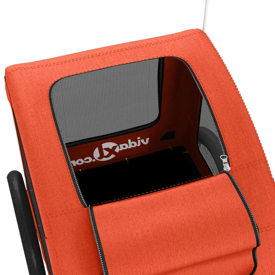 Remorque de vélo pour animaux de compagnie orange - 10