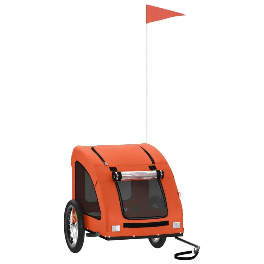 Remorque de vélo pour animaux de compagnie orange - 2
