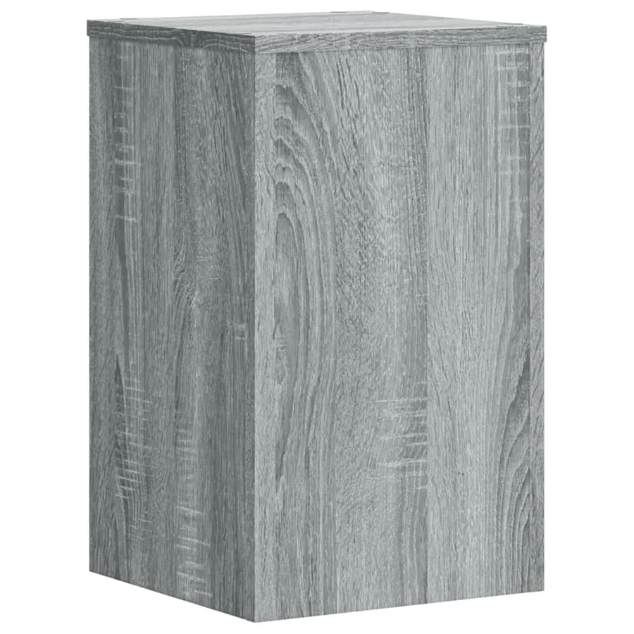Supports pour plantes 2 pcs gris sonoma bois d'ingénierie - 3