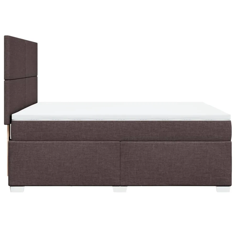 Sommier à lattes de lit avec matelas Marron foncé 160x200 cm - 9
