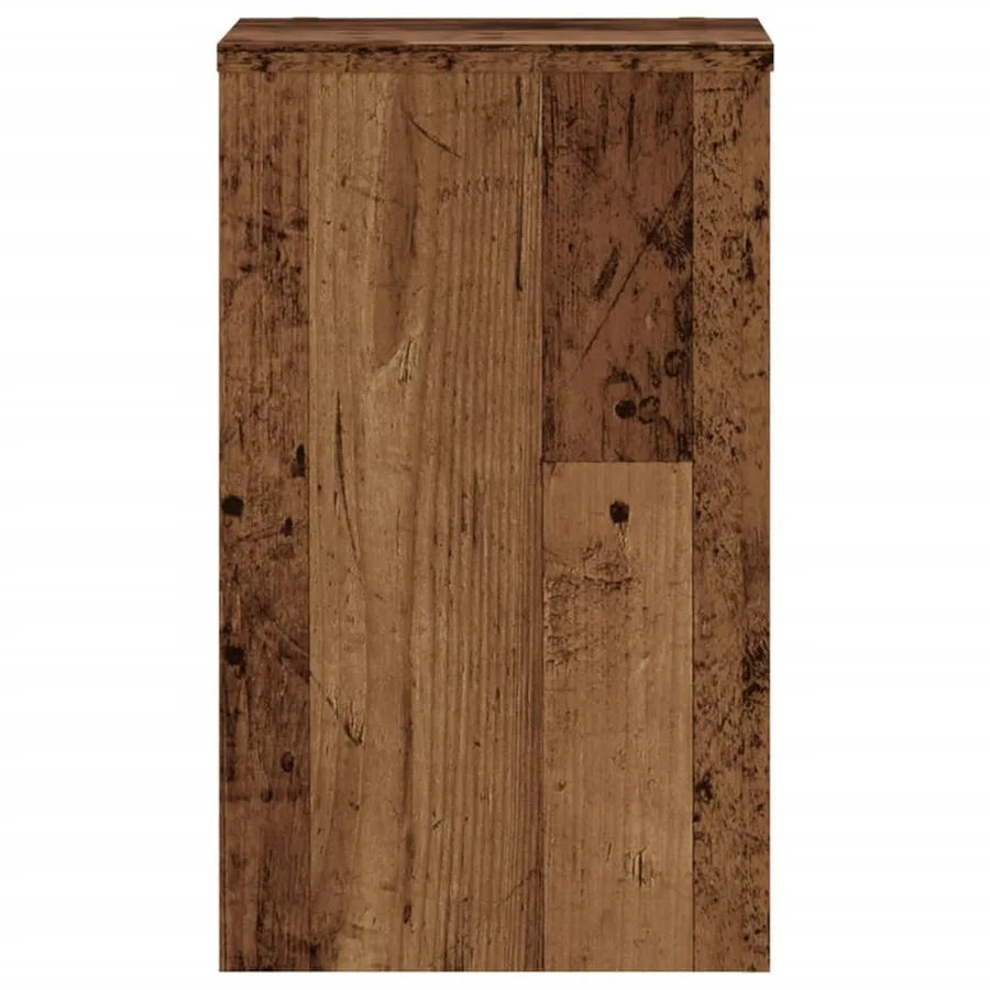 Supports pour plantes 2 pcs vieux bois bois d'ingénierie - 4