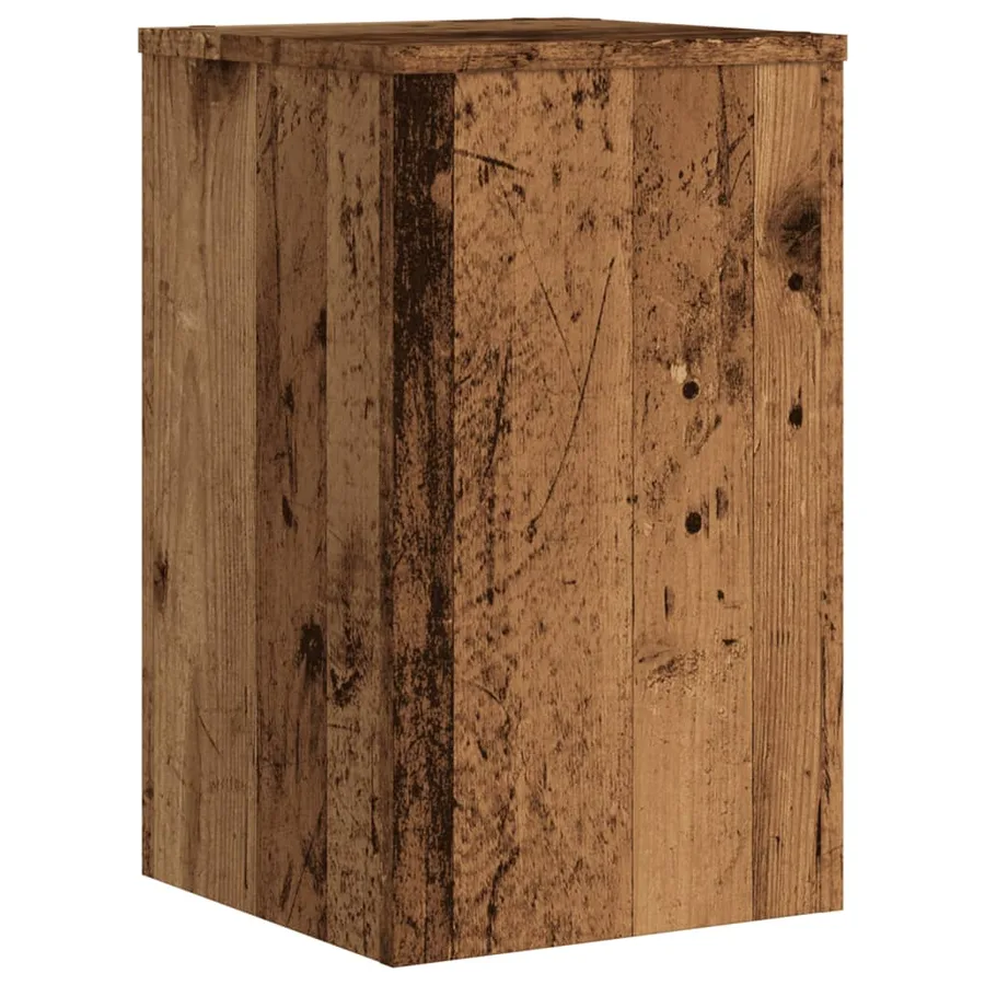 Supports pour plantes 2 pcs vieux bois bois d'ingénierie - 5