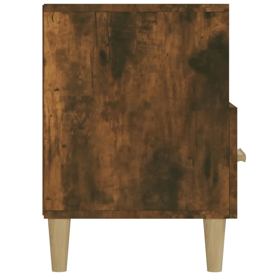 Meuble TV Chêne fumé 102x36x50 cm Bois d'ingénierie - 8