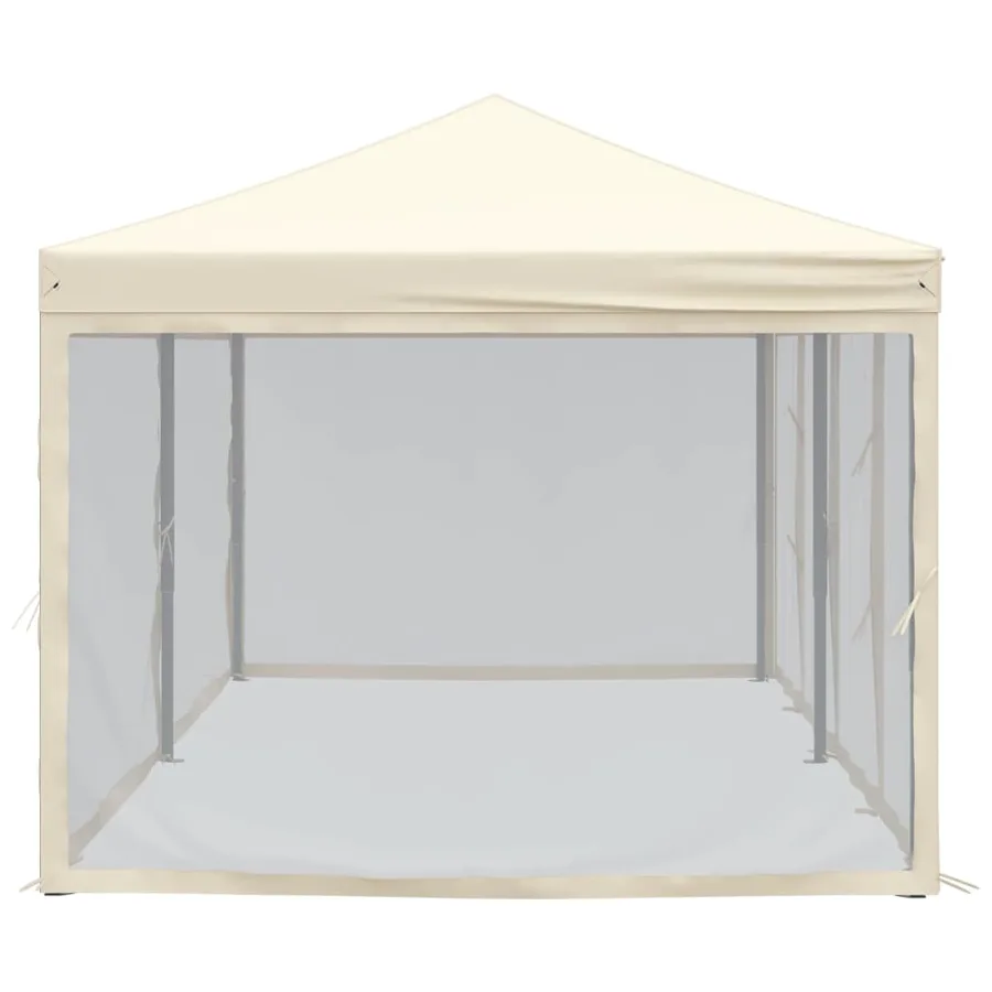 Folding party tent with sidewalls Cream 3x6 m - 4
