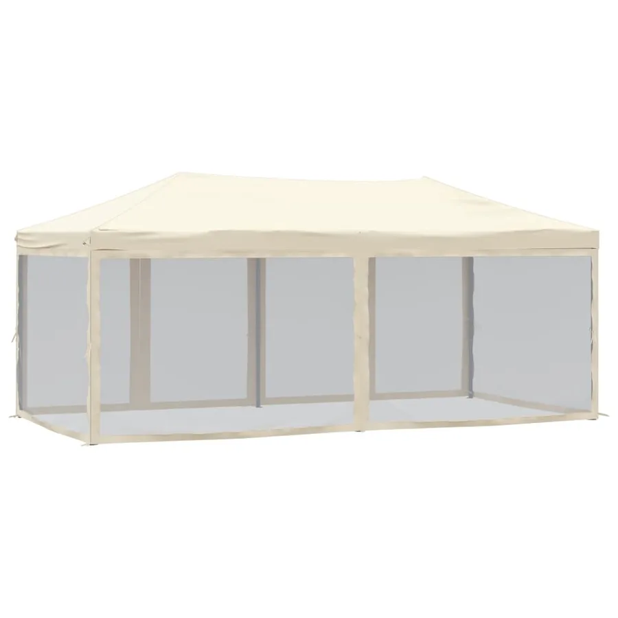 Folding party tent with sidewalls Cream 3x6 m - 5