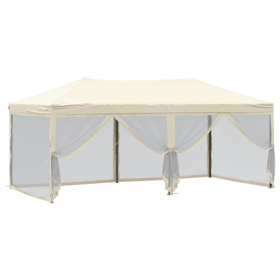 Folding party tent with sidewalls Cream 3x6 m - 6