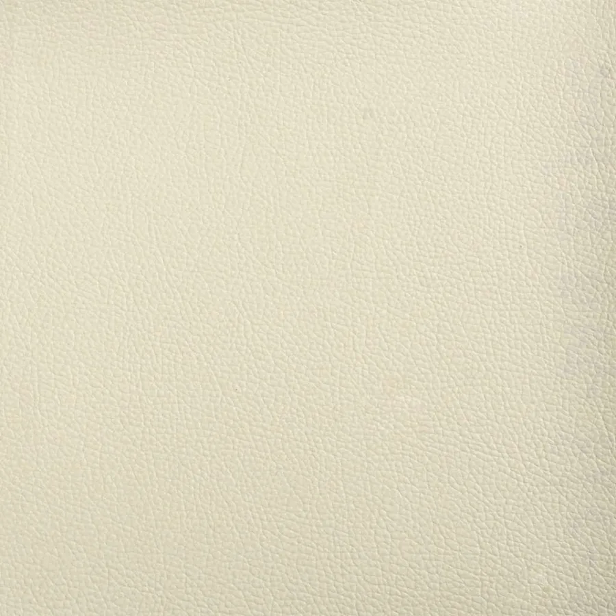 Chaise longue avec coussins crème similicuir - 7