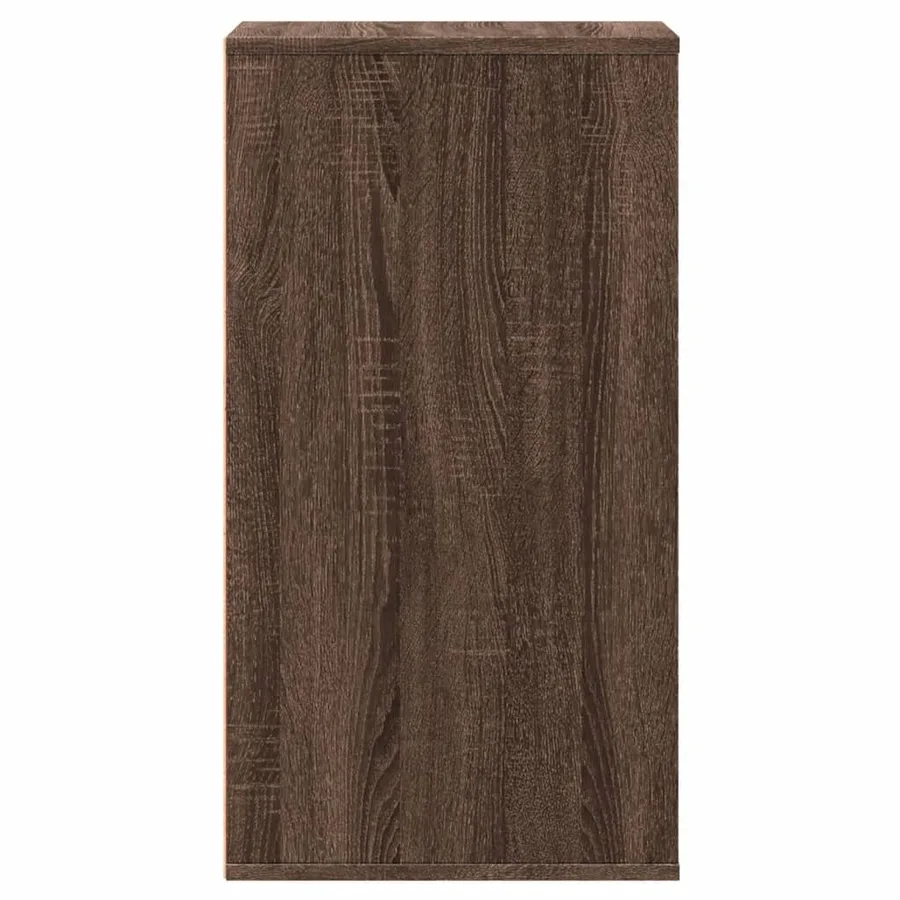 Commode d'angle chêne marron 40x41x76 cm bois d'ingénierie - 7