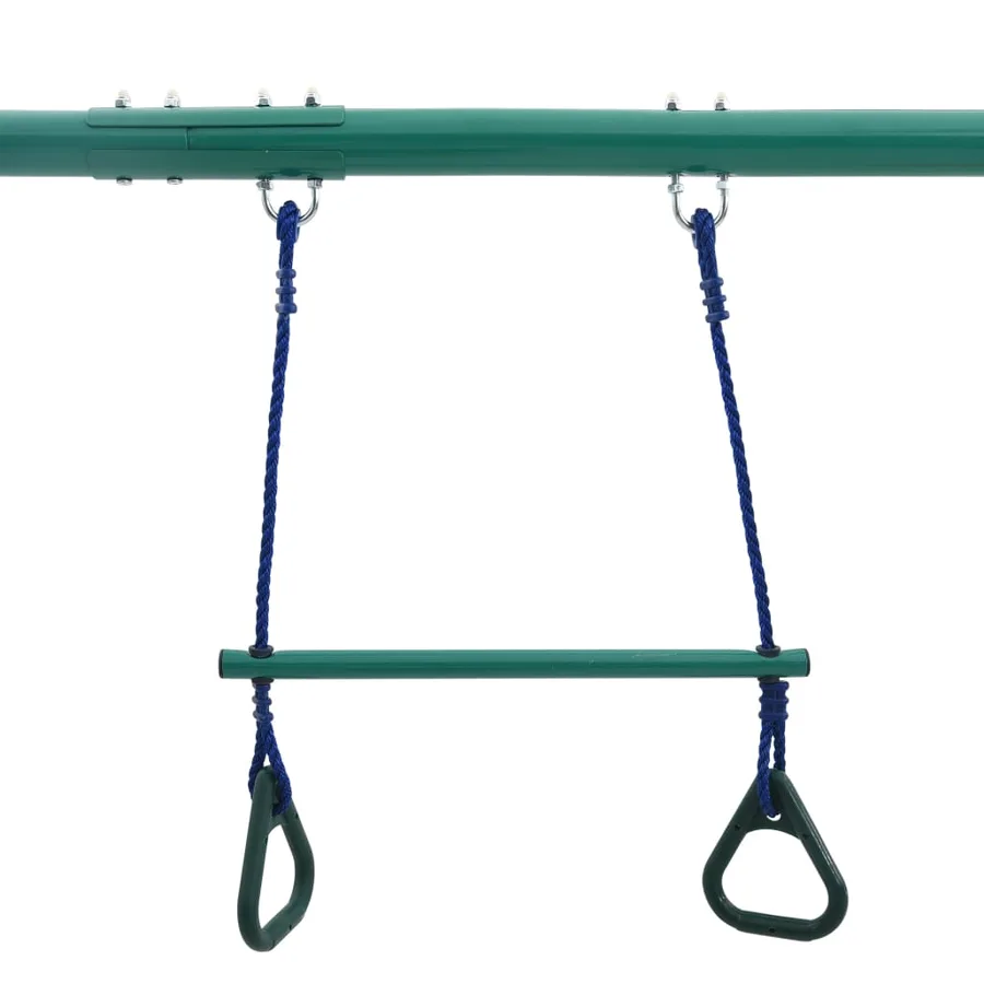 Ensemble de balançoire et anneaux de gymnastique 4 places Acier - 8