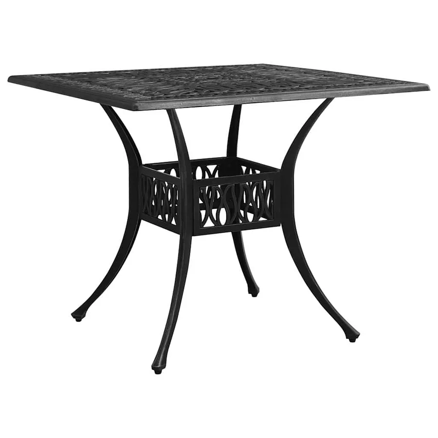 Ensemble de bistro 3 pcs Aluminium coulé Noir - 11