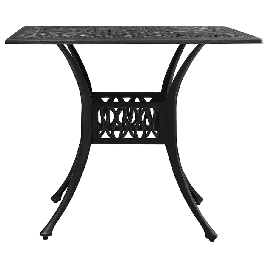 Ensemble de bistro 3 pcs Aluminium coulé Noir - 12