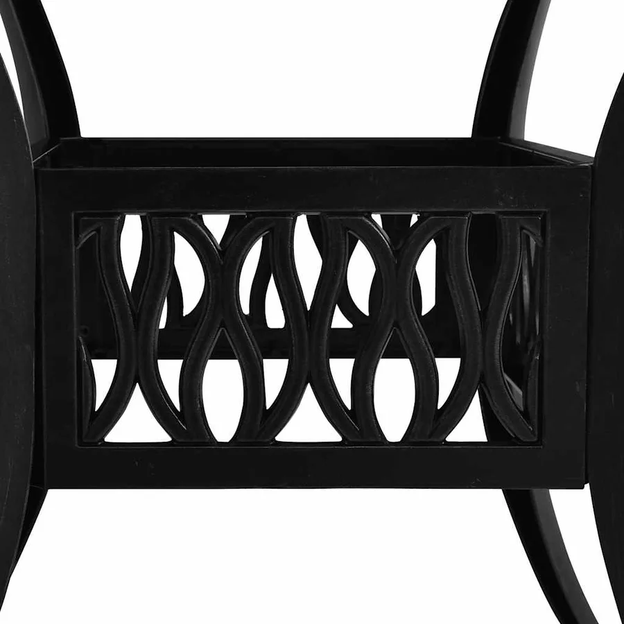 Ensemble de bistro 3 pcs Aluminium coulé Noir - 14