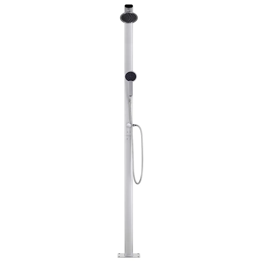 Douche de jardin avec base gris 220 cm Aluminium - 5