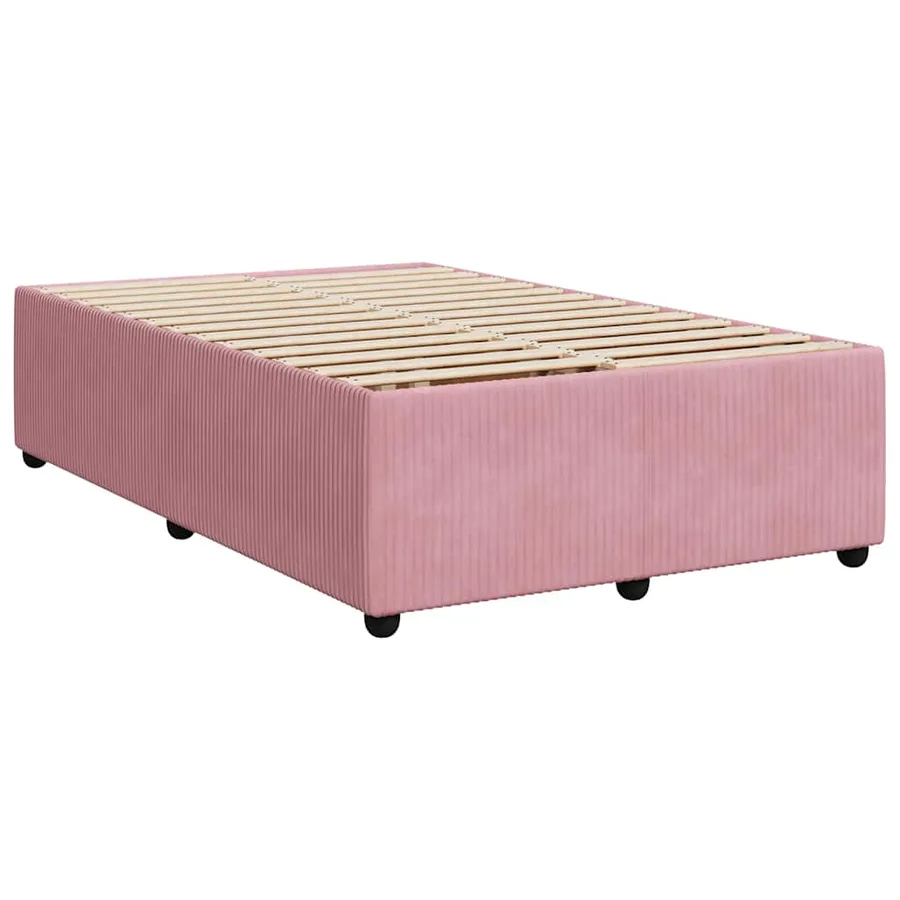 Sommier à lattes de lit avec matelas Rose 120x200 cm Velours - 10