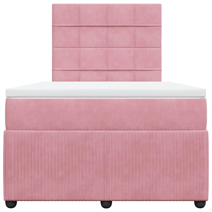 Sommier à lattes de lit avec matelas Rose 120x200 cm Velours - 6